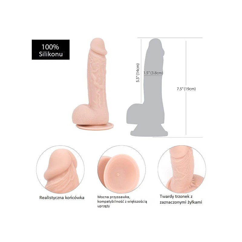 Dildo - Addiction Mark Dong 19 cm Beige